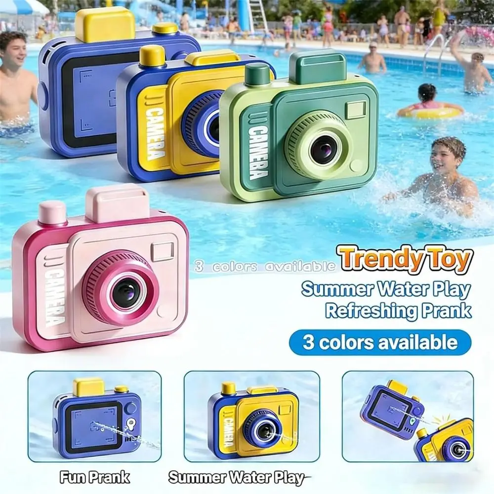 Double-Sided Prank Camera Water Pistol Front and Rear Spray Double Hole Water Fighting Games Parent-Unisex Interaction