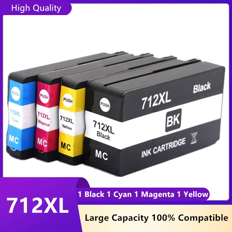 712 XL 712XL 3ED71A 3ED67A Remanufactured Inkjet Ink Cartridge for HP712 for HP DesignJet T210 T230 T250 T650 Printer