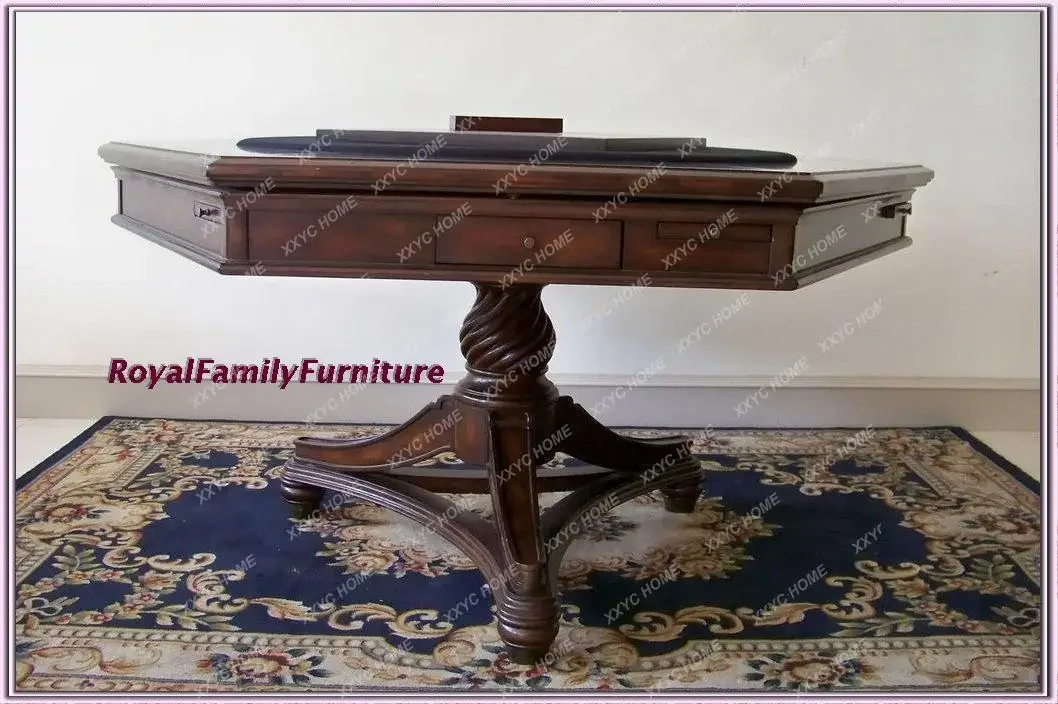 AAAmerican Furniture Burbank Game Table, Poker Table, Party Shaped Dining Table, Chess Table