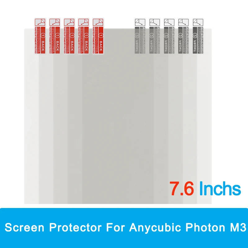 

7.6 Inches 3D Printer Screen Protector For Anycubic Photon M3 Protective Screen Film LCD Protective Film Scratch-Resistant