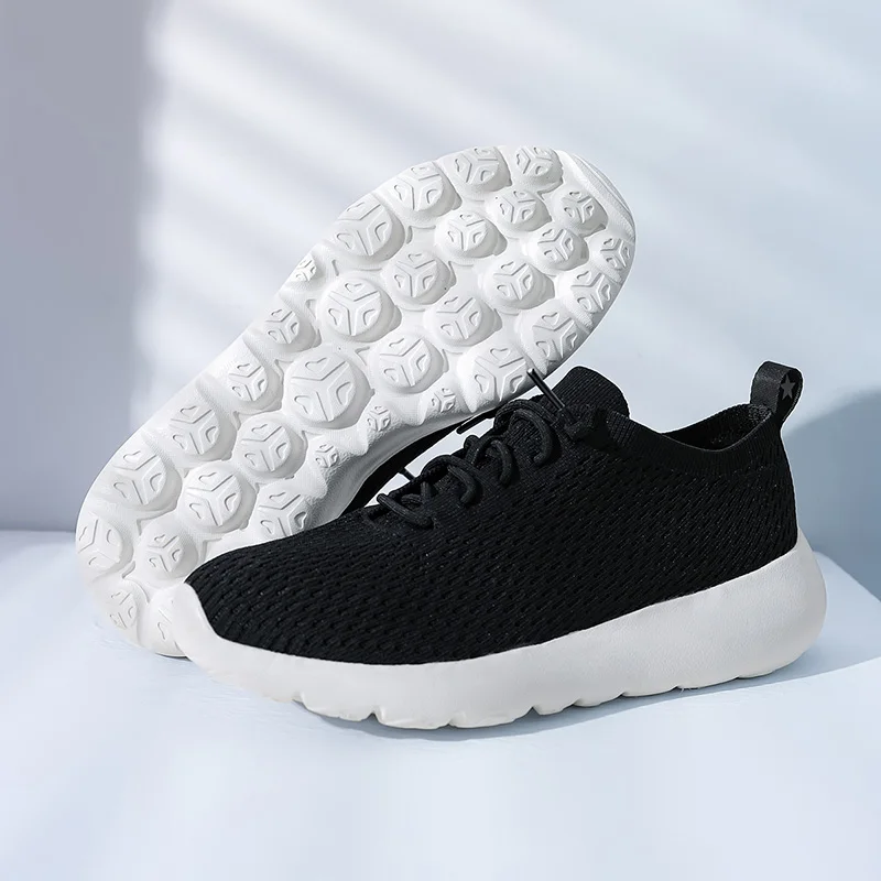 

Women Men Sneakers Breathable Men's Running Shoes Low Top Casual Shoes Lightweight Sock Shoes Slip on Soft Sole Size 36-45