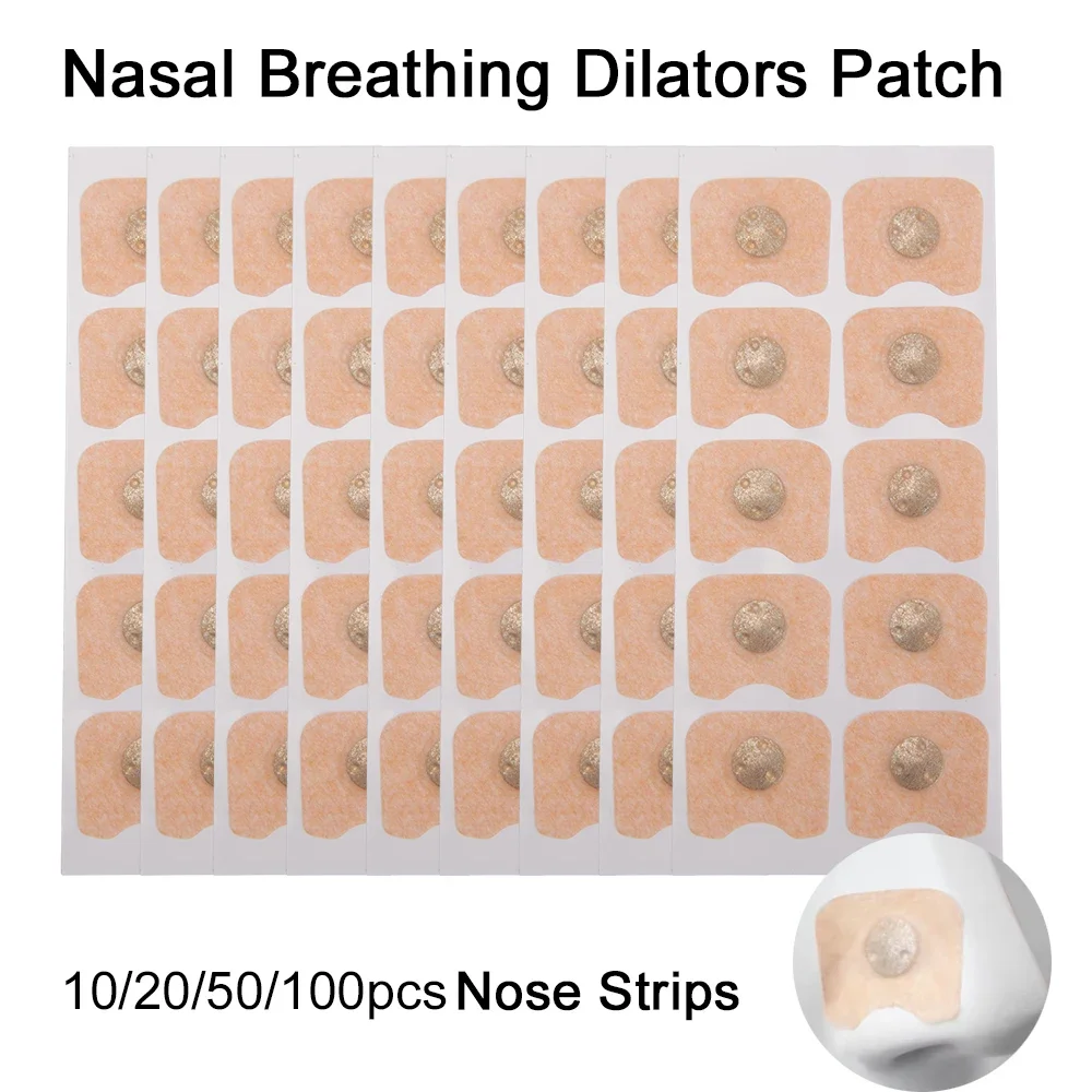 

10/20/50/100Pcs Nose Breathing Patches Nasal Breathing Dilators Patch Oxygen Intake,breathing Refill Nose Strips Accessary