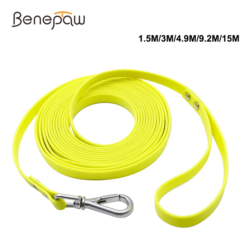 Benepaw Durable Long Dog Leash Lead Waterproof Outdoor Pet Training Rope Outdoor 1.5m/3m/4.9m/9.2m/15m Beach Yard Play Camping