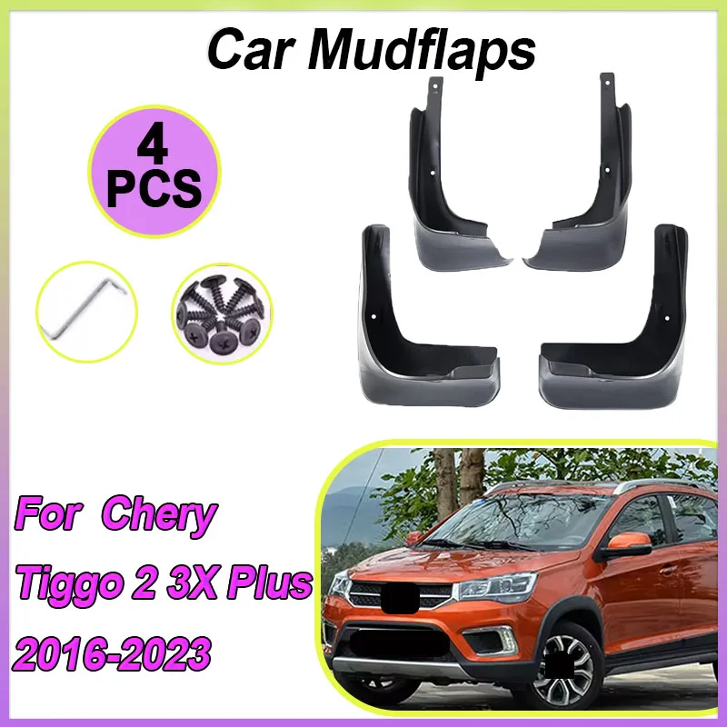 

For Chery Tiggo 2 3X Plus 2016-2023 2017 2018 2019 2020 Car Mud Flaps Mudguards Splash Guards SUV Fender Rear Cover Accessories