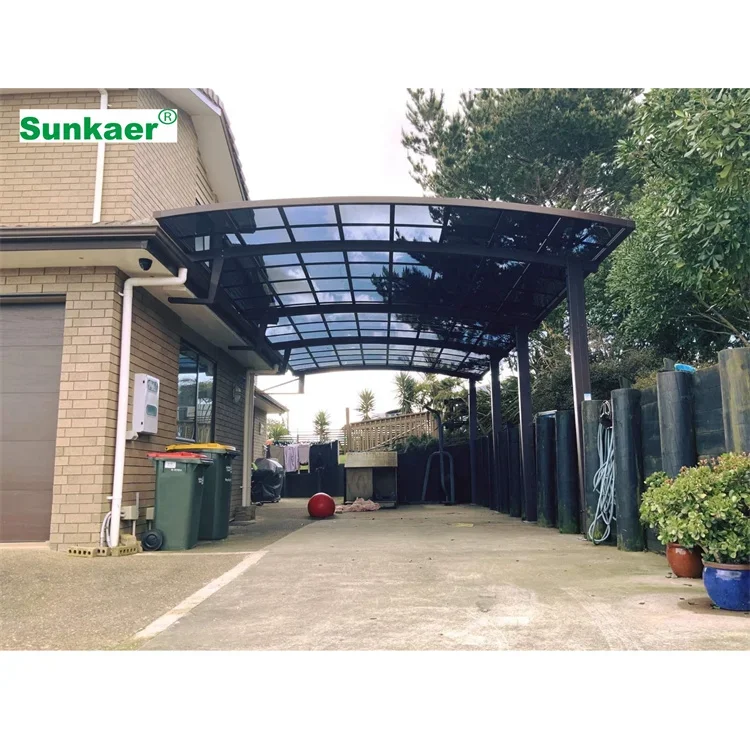 Strong And Sturdy Bilateral Four Column Sun Shade Public Parking Car Canopy Garage Patio Cover Outside Awnings And Canopies