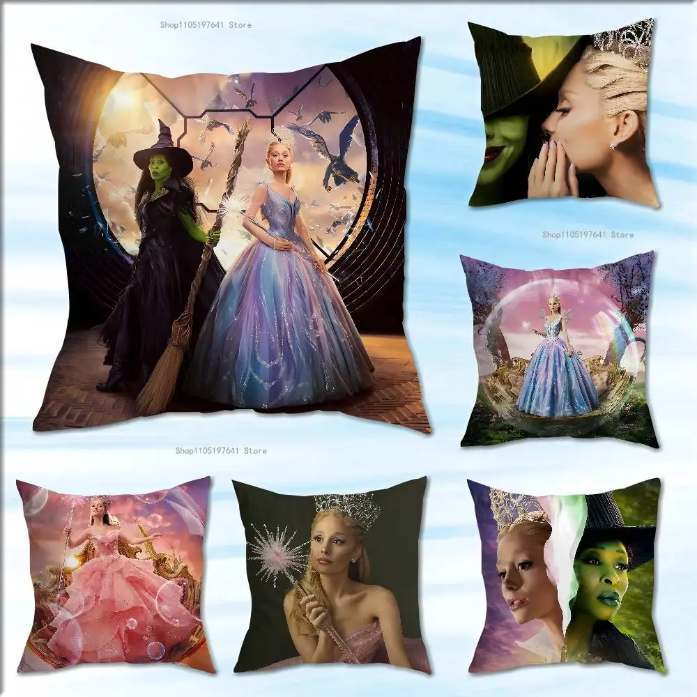 

FILM A-Ariana G-Grande Wicked Pillow Case For Sofa Decor Car Office Room Printing Cushion Cover Decorations and Protector