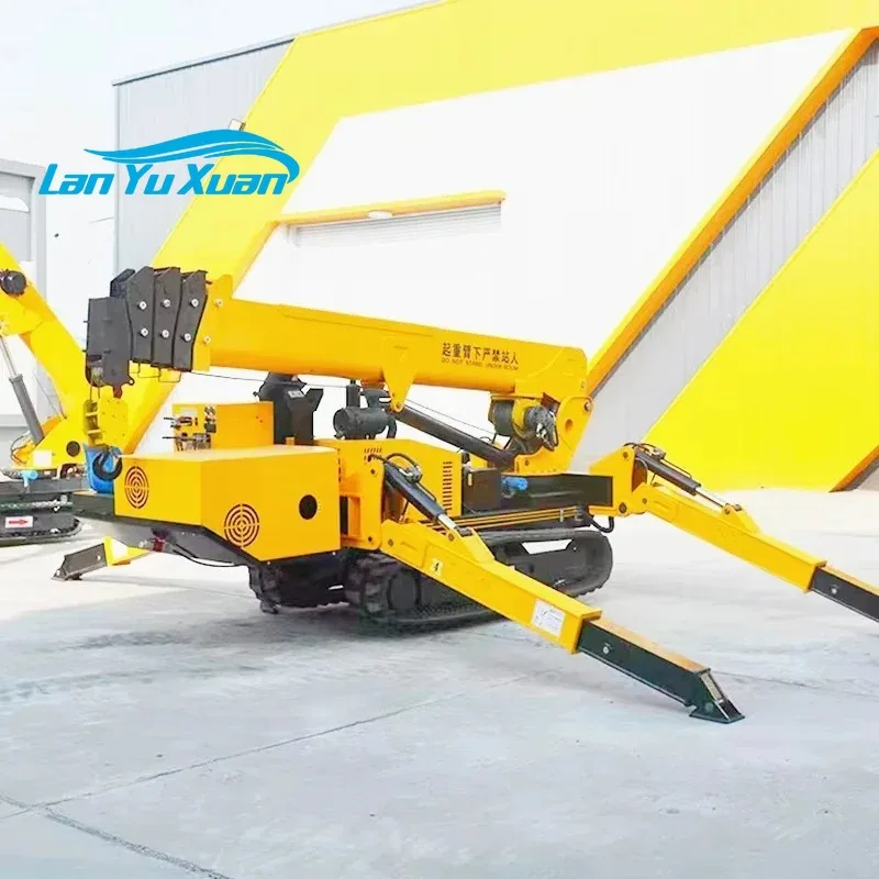 

Mini Spider Crane 1T 1.5T Diesel Crawler Telescopic Hoist 3T Capacity 5t 8t Crawler Crane Direct Factory Sales for Construction