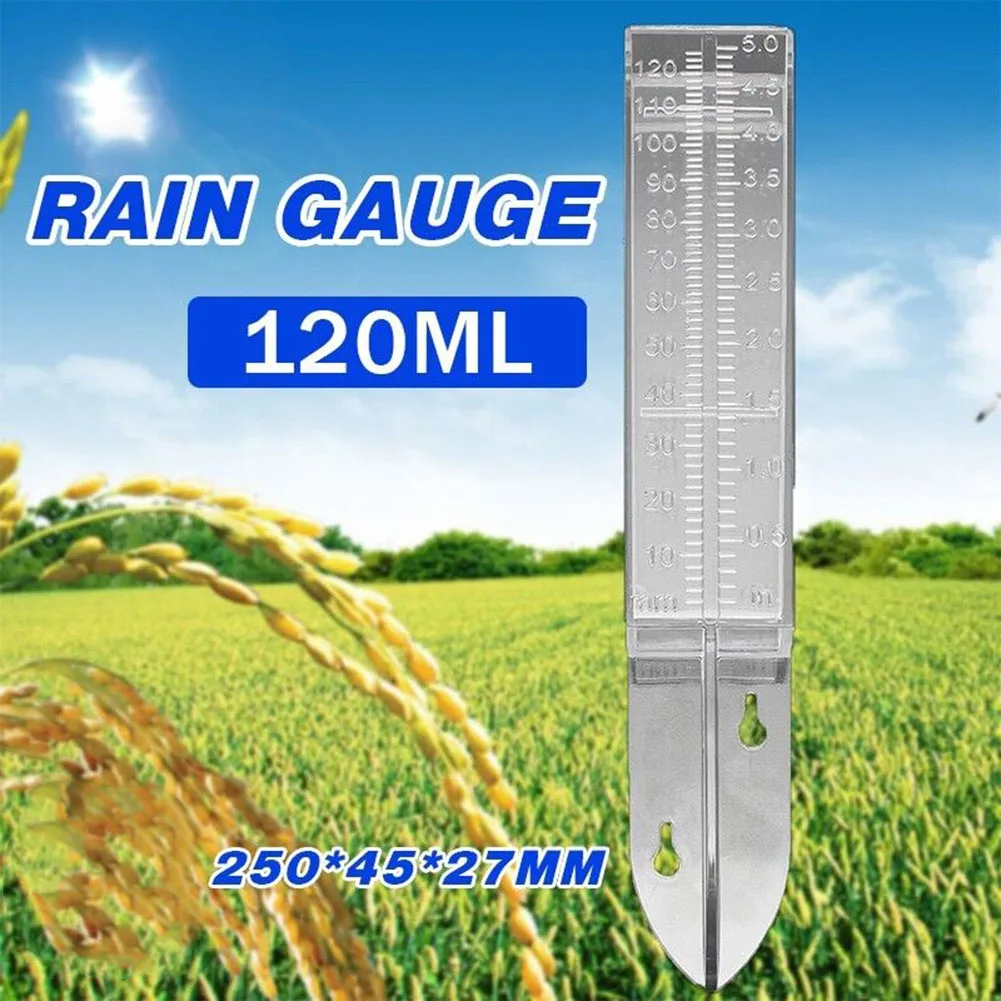 1/2pcs Rain Gauge Plastic Clear Rain Water Meter Measuring Device For Lawn Yard Garden Rainwater Precipitation Measuring Tools