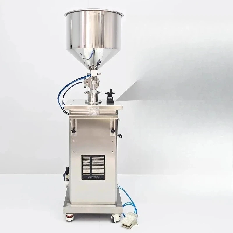 

high quality Semi-automatic paste qutative filling Vertical honey sauce canning