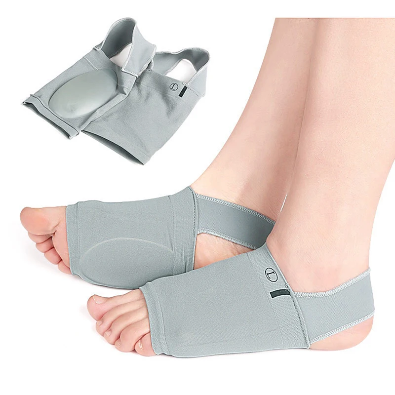 Arco mangas de apoio para fascite plantar, calcanhar Spurs Strap, pés chatos, aliviar a dor, meias ortóticas palmilhas Pad, cuidados com os pés, 1 par