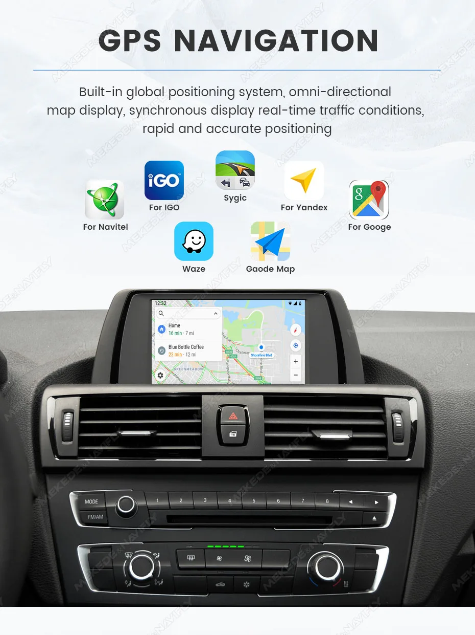 MEKEDE Wireless CarPlay Android Auto Decoder für BMW CCC CIC NBT EVO System 1 2 3 4 5 7 Serie E70 F10 X1 X3 F25 F26 F48 MINI X4 X5 X6 F56 F15 Smart Video BOX – Detail 14