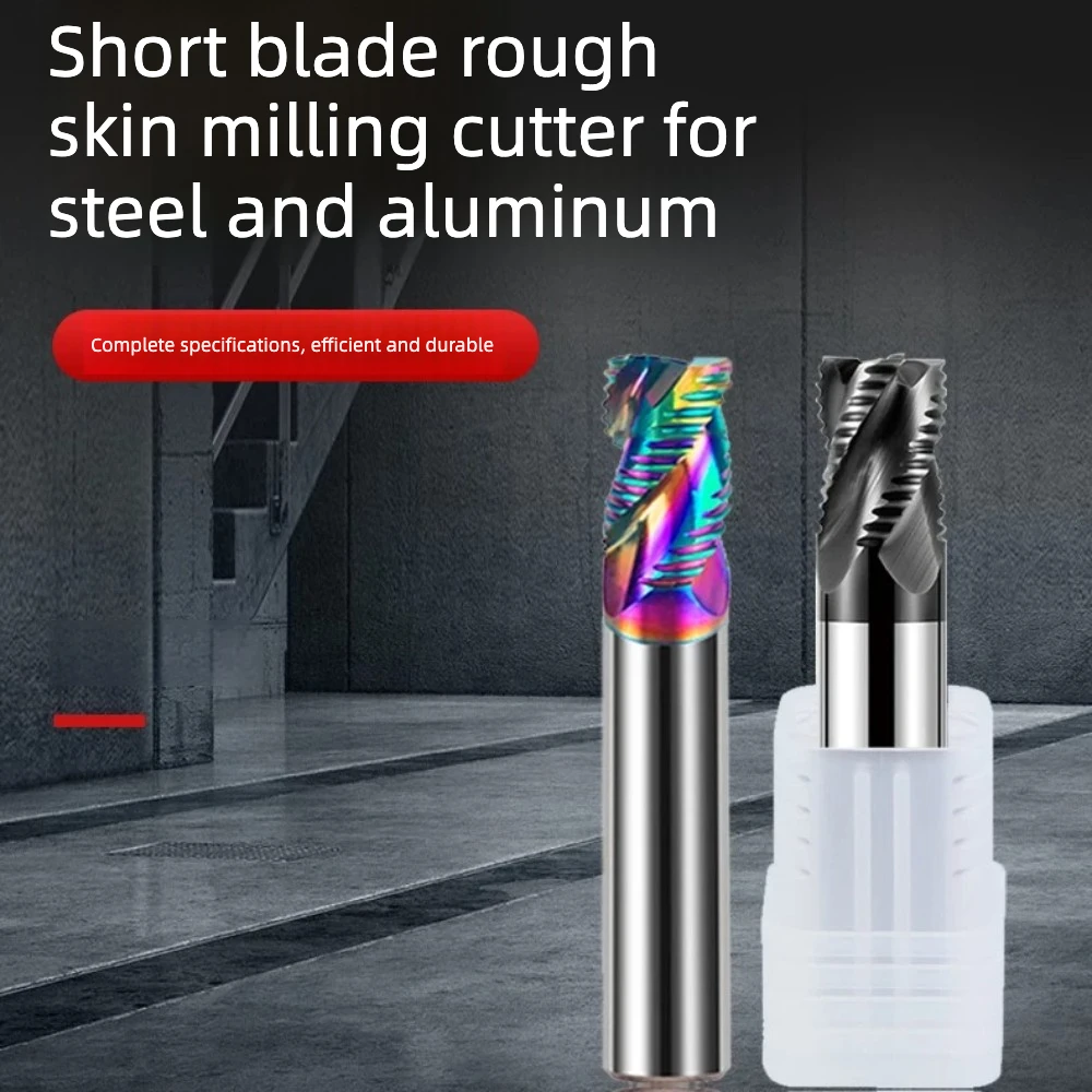 Hartmetall-Schlichtfräser 70HRC 4-Schneiden 65HRC 3-Schneiden Kurze Klinge für Aluminium Hartlegierter Stahl – Detail 1