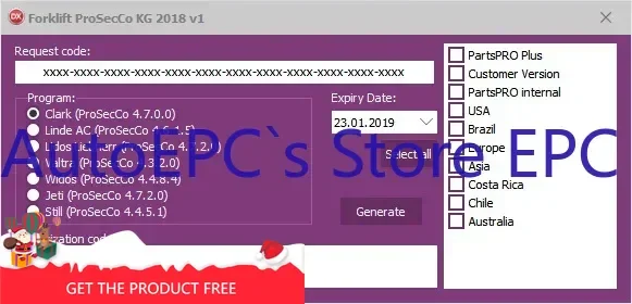 AutoEPC New Clark \ Linde \STILL \Liebherr \Valtra \Jungheinrich \Valtra \ Widos Forklift Combo Forklift Keygen 2018