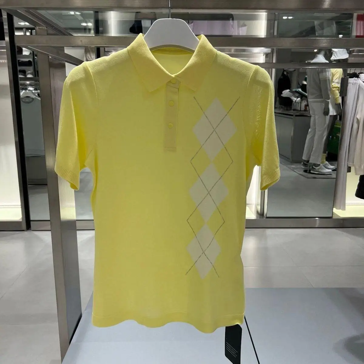 2026 Summer Women Golf Knitted Polo Shirt Cool Feeling Lapel Short Sleeve Tops Breathable Casual Sports Golf Blouse