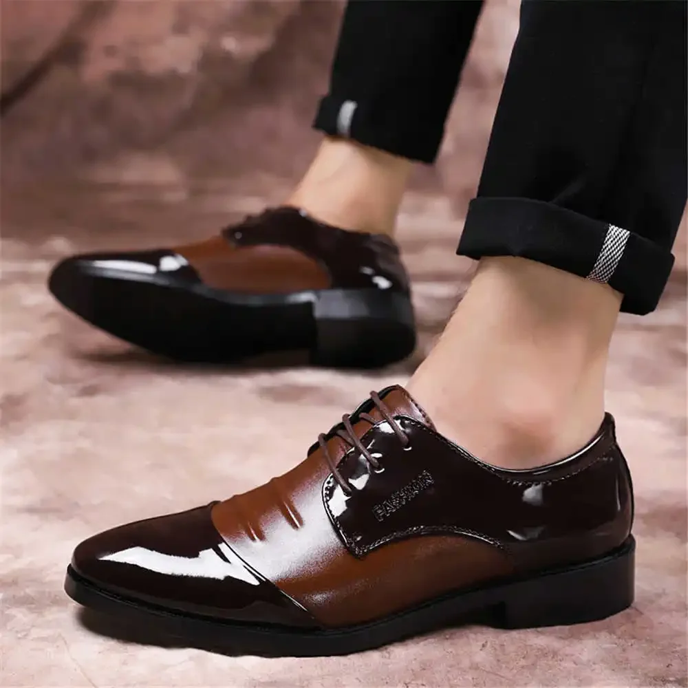 Lacquer Leather Number 42 Formal Shoes Man Heels Size 46 Men Shoes Elegant Mens Dress Shoes Sneakers Sports Sho Botasky