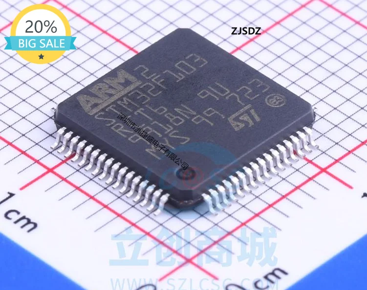 Микроконтроллер STM32F103 STM32F103RCT6 LQFP64