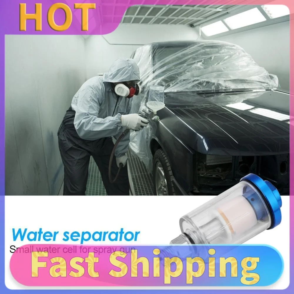 High Pressure 1/4 inch Water Oil Separator Inline Air Hose Filter Moisture Trap for Compressor Spray Paint Accessories