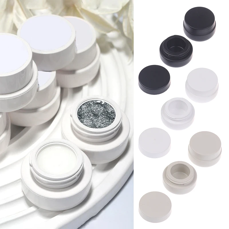 2-2.5ml Avoiding Light Nail Patting Gel Jar Nail Polish Holder Case Packaging Box Manicure UV Glue Organizer Portable Plastic