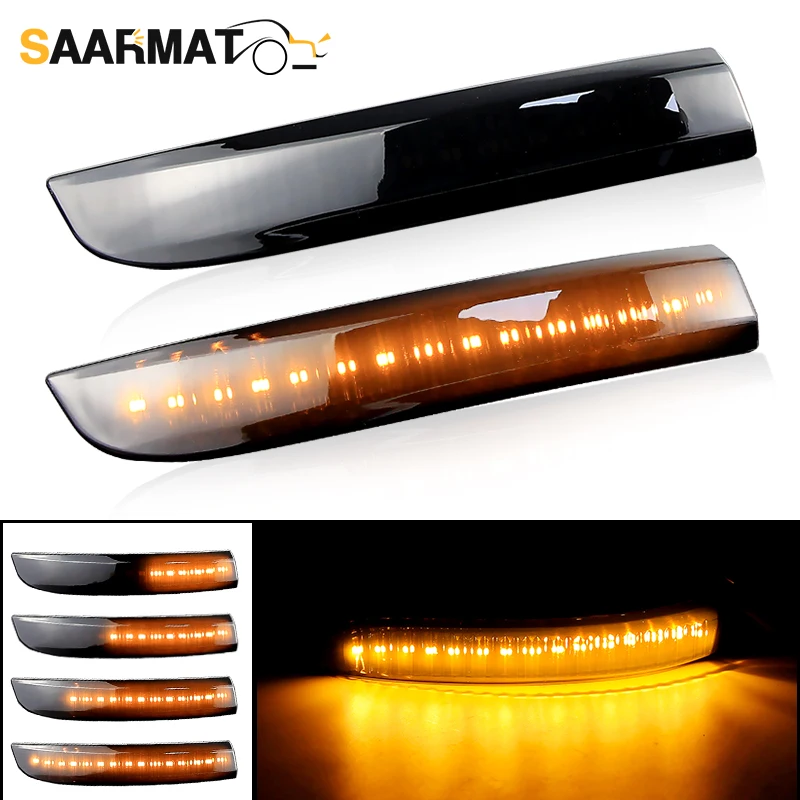 

2 шт. для Ford Escape Kuga/EcoSport 13-19/C-Max 13-17/Focus 3 MK3 12-18 светодиодный динамический указатель поворота, индикатор бокового зеркала, мигалка