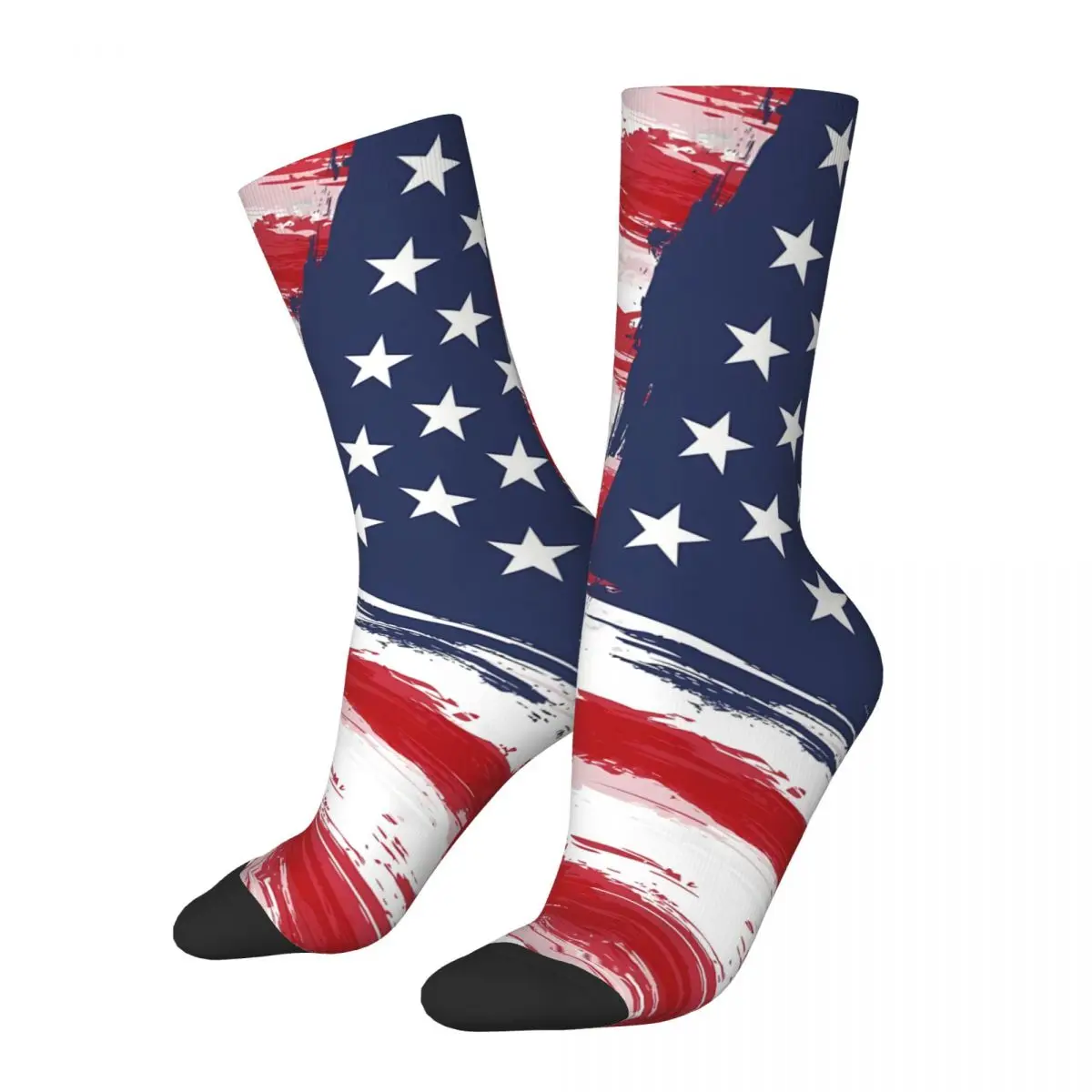 

USA Flag USA Flag Socks Male Mens Women Spring Stockings Printed