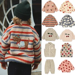 Children's Jacket 2026 Fall And Winter New Fashion Cartoon Cute Girl Jacket Cotton Warm Leisure Boys Jacket Children's Clothing