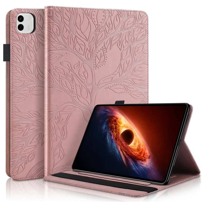 Tablet Funda For Honor Magic Pad 4 Case 12.3 Emboss Tree Flip Wallet Stand Cover For Coque Honor MagicPad 4 12.3 2026 Case Cover