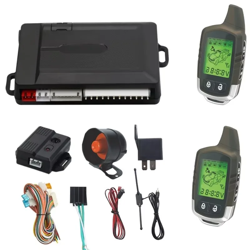

Custom Two-Way Car Alarm for Car Alarm System Security Remote Control Remote Starter Entry 12V Voltage
