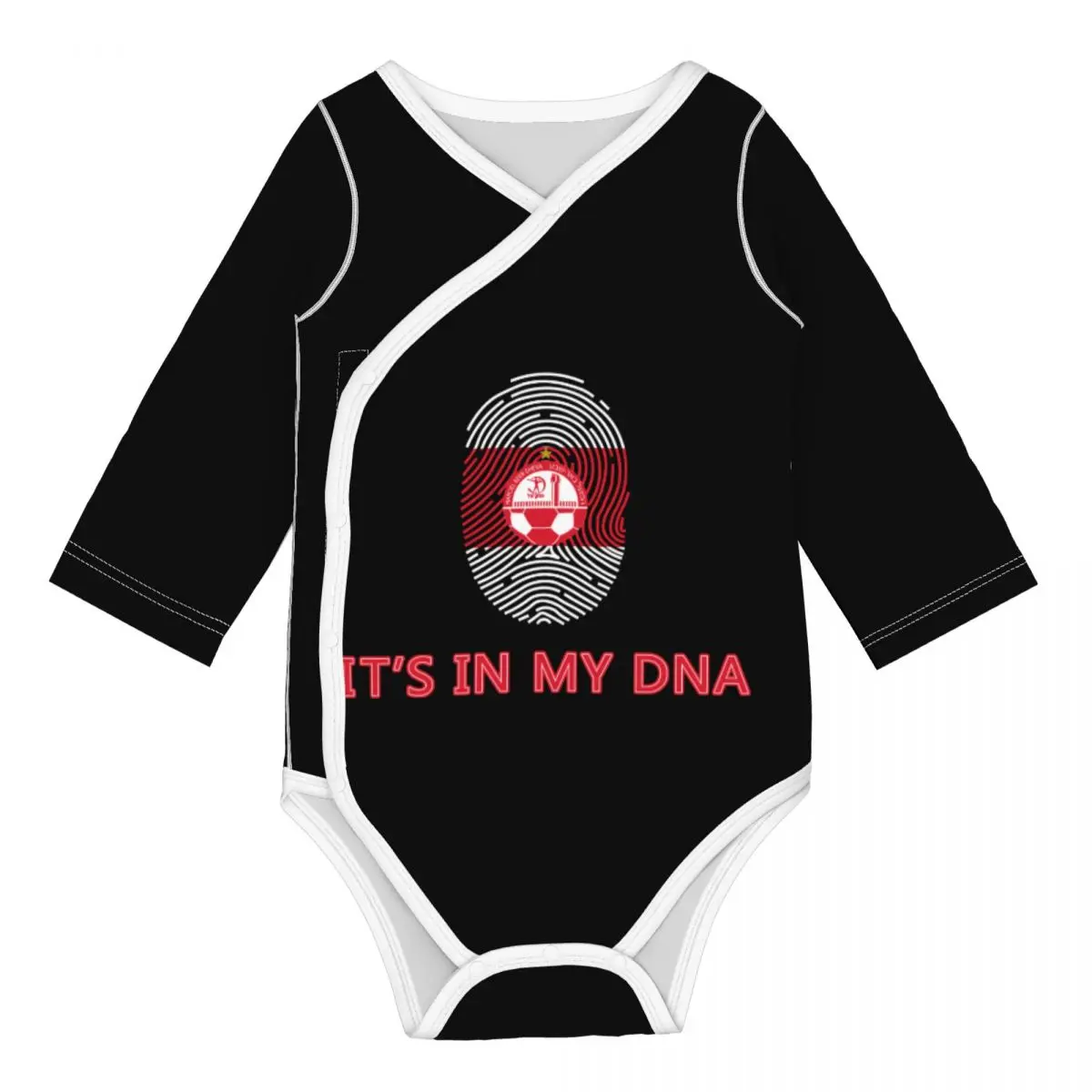 Israel Hapoel Beer Sheva Fc Unisex Toddlers and Babies' Soft Thermal Long Sleeve Onesies Bodysuits Baby Romper