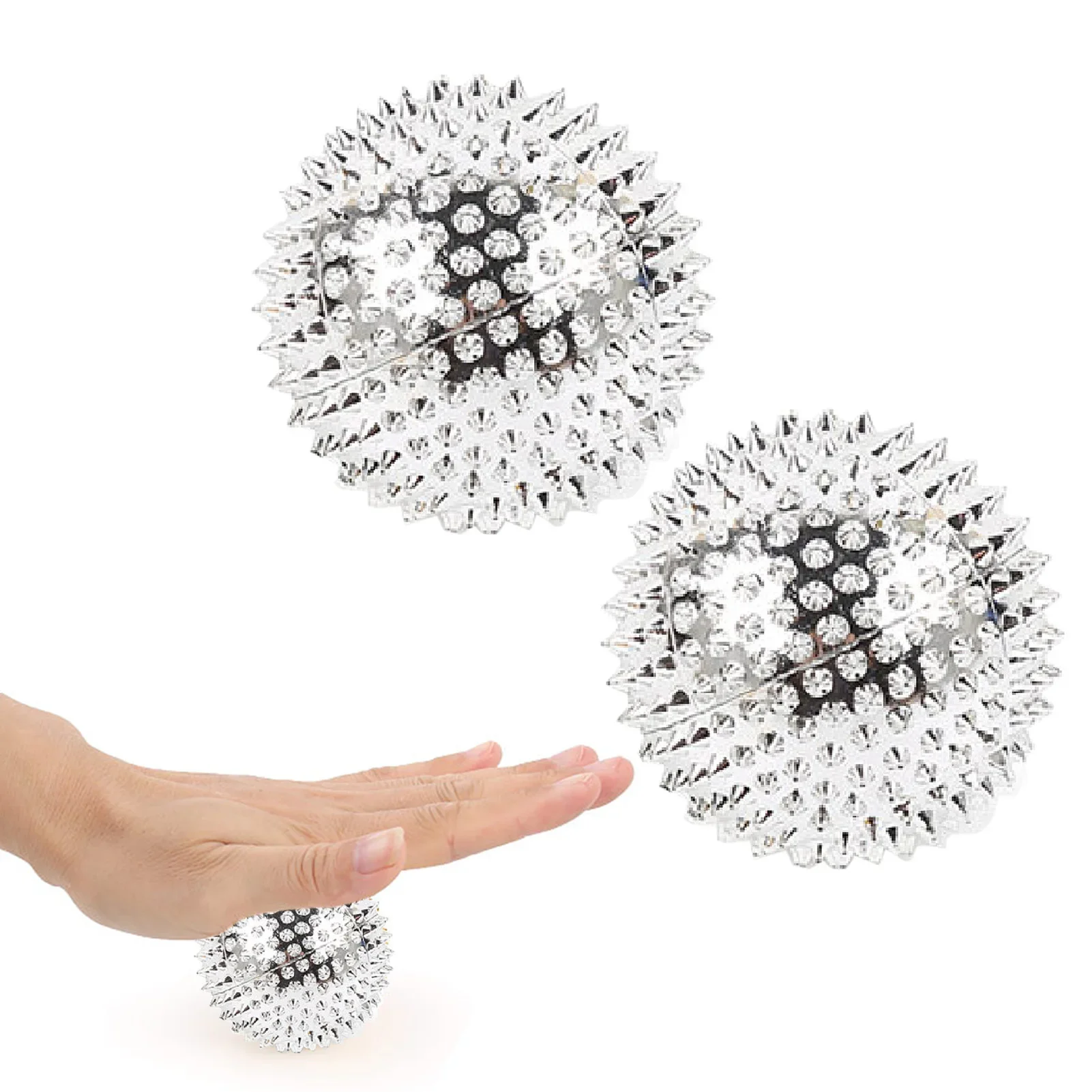 

Hand Massage Balls 2PCS Magnetic Massage Roller Acupressure Therapy Sensory Speelgoed Anti Stress Fidget Toys Adults