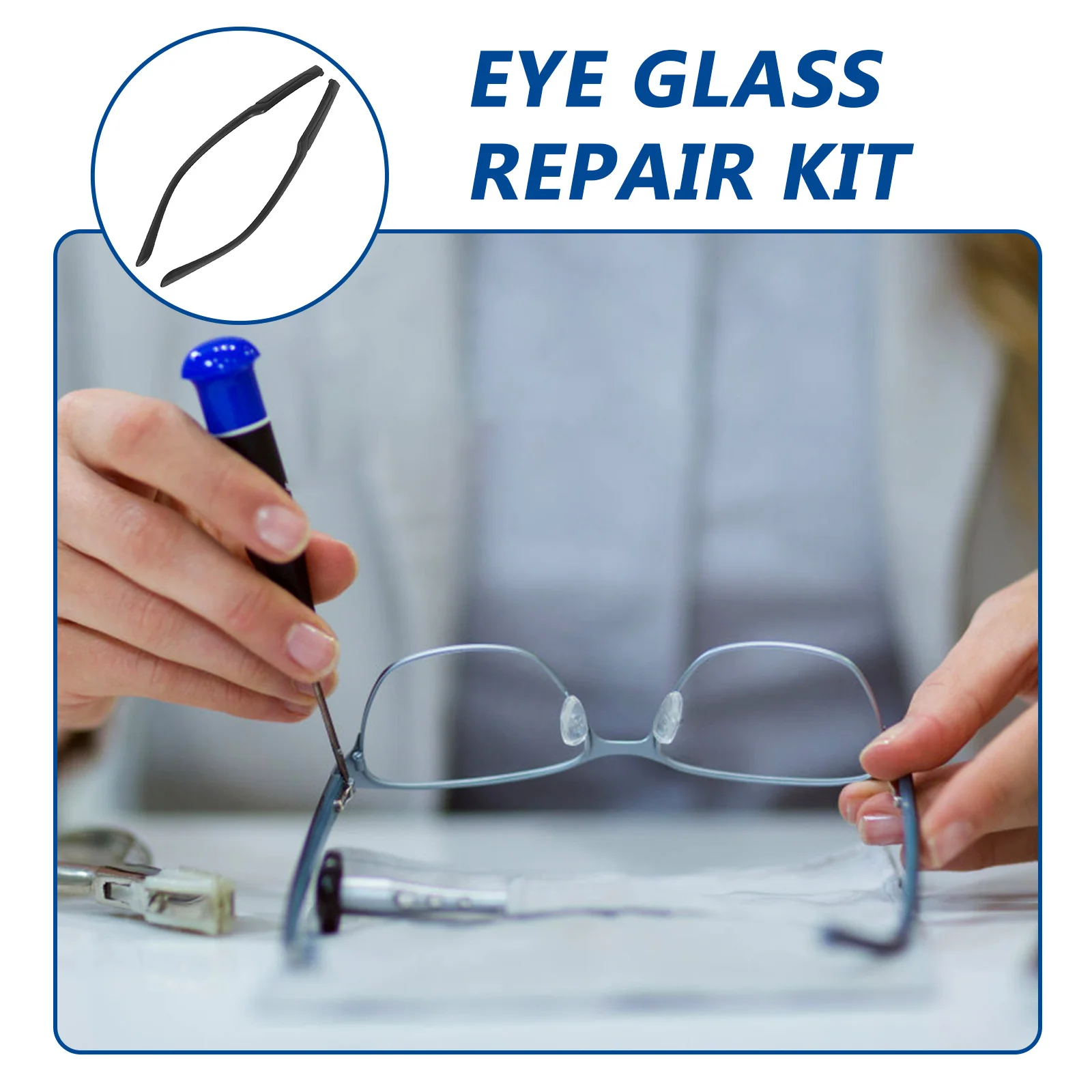 زوج واحد من معابد بديلة للنظارات العالمية مقاس 7 مم مادة Tr خفيفة الوزن ومتينة ومريحة مناسبة لنظارات القراءة الشمسية #3