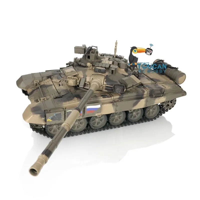 US Stock Heng Long 1/16 Russia T90 RTR RC Tank 7.0 Plastic Ver 3938 Remoted Panzer Model BB Gun IR Battle Gift for Boys TH17842