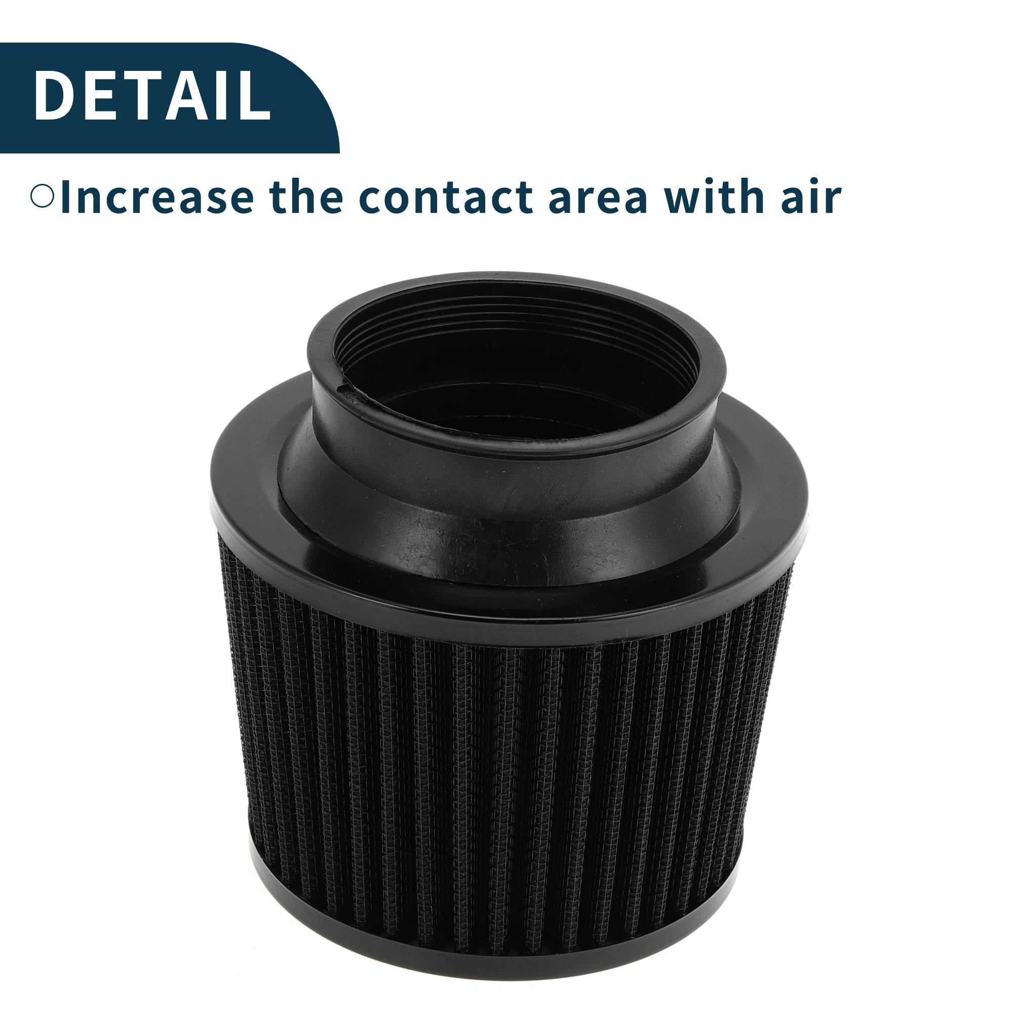 UXCELL Voertuig Motor Luchtfilter 76mm/70mm High Flow Cilinder Clamp-On Koude Luchtinlaatfilter auto Luchtfilter Cleaner