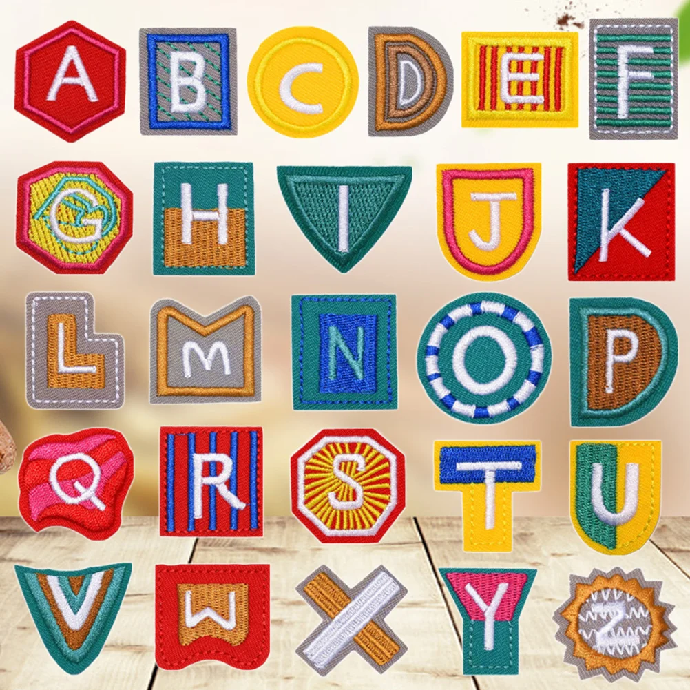 

Alphabet Embroidery Patches Diy Iron On Appliques For Jeans Shirts Jackets Bags Backpacks Clothing Accessories Handicraft