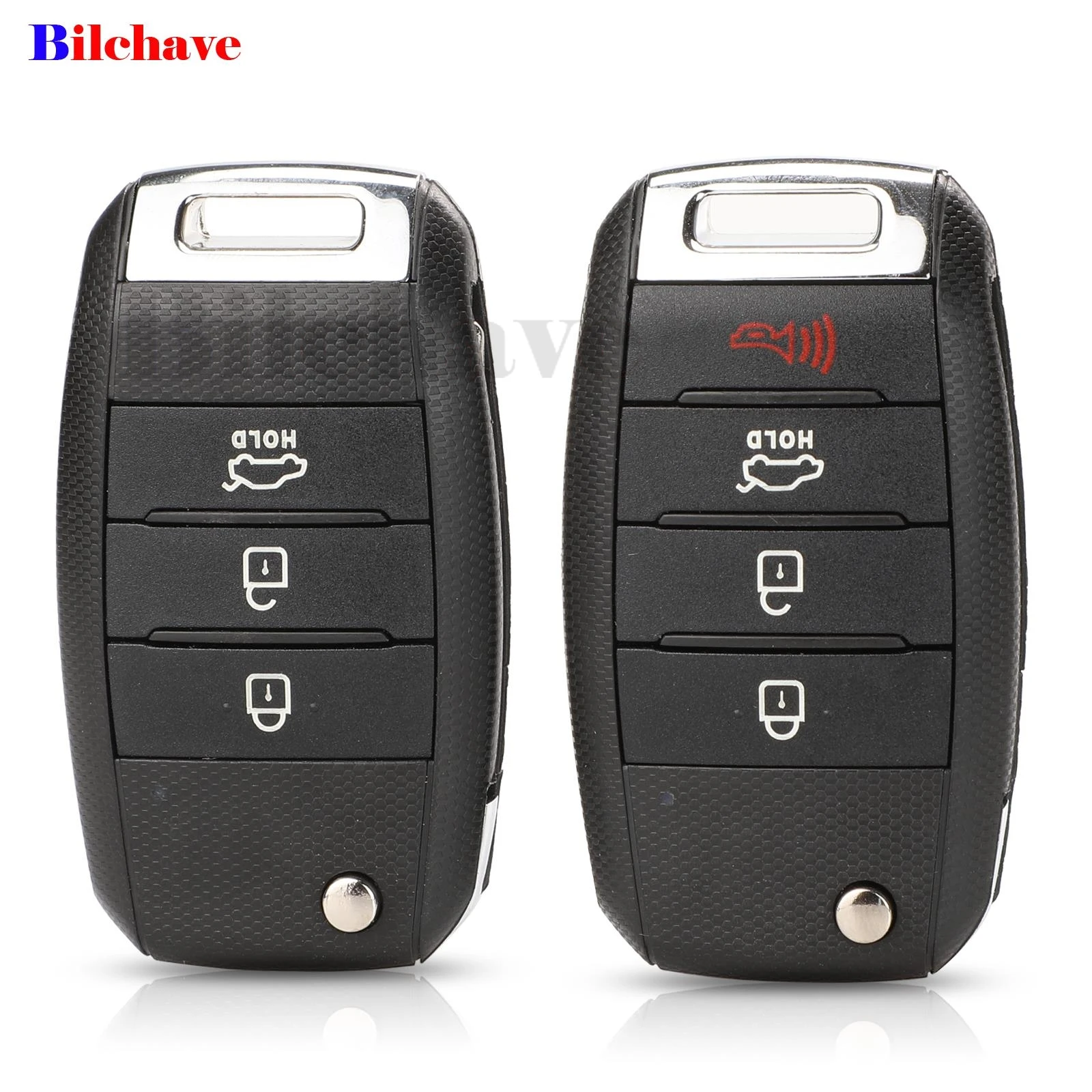 jingyuqin 2/3/4 Buttons Flip Folding Remote Car Key Shell Case Fob For KIA Sorento Carens Uncnt HYN14 /TOY40 Blade Replacement