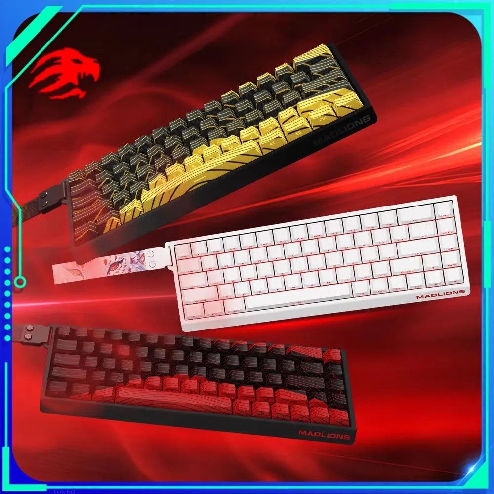 MADLIONS MAD60 HE MAD68 HE Magnetschalter-Tastatur, kabelgebundene mechanische Tastatur, 0,01 mm RT