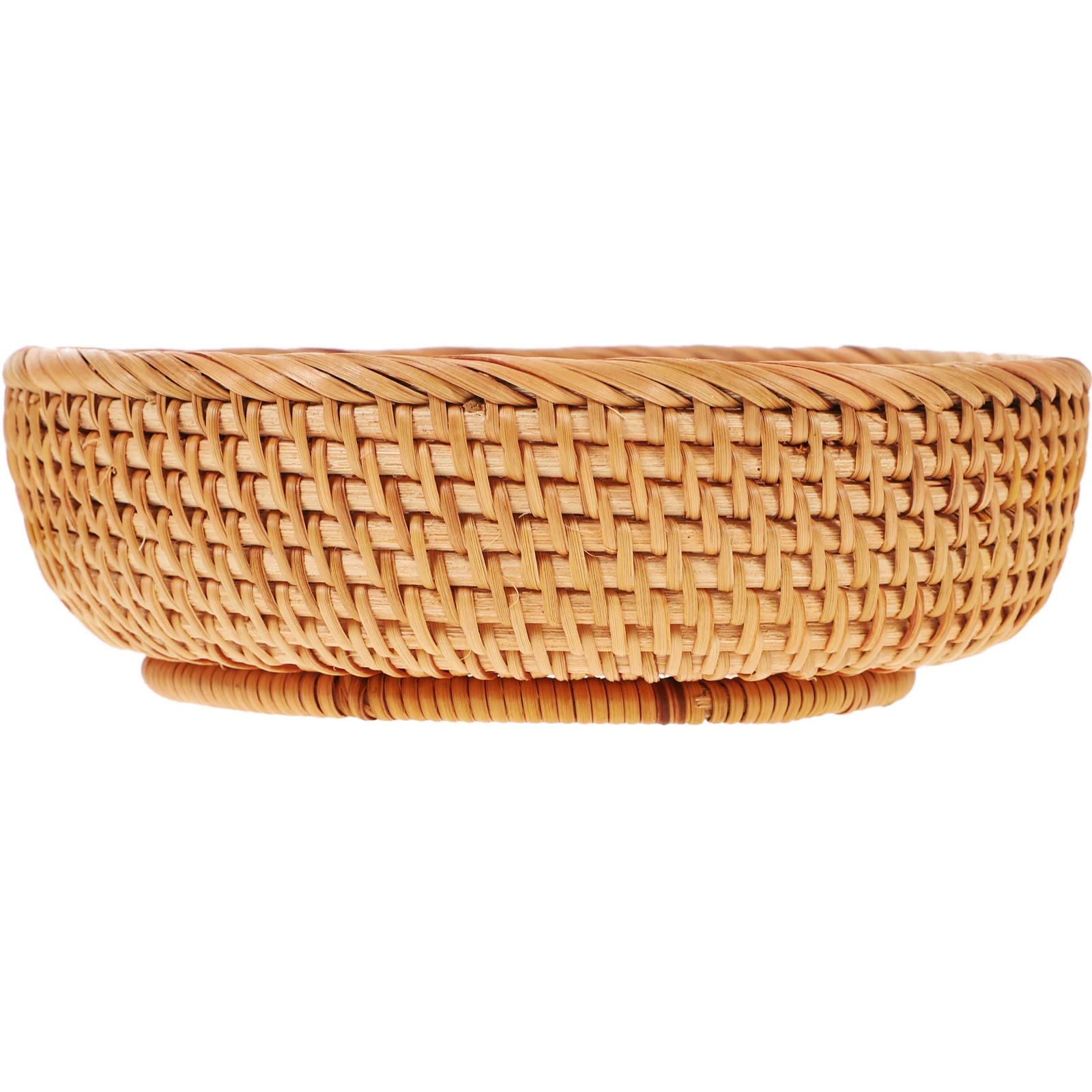 

Rattan Woven Basket Modern Simple H woven Bread Fruit Vegetable Storage Decorative Home Restaurant Picnic Premium