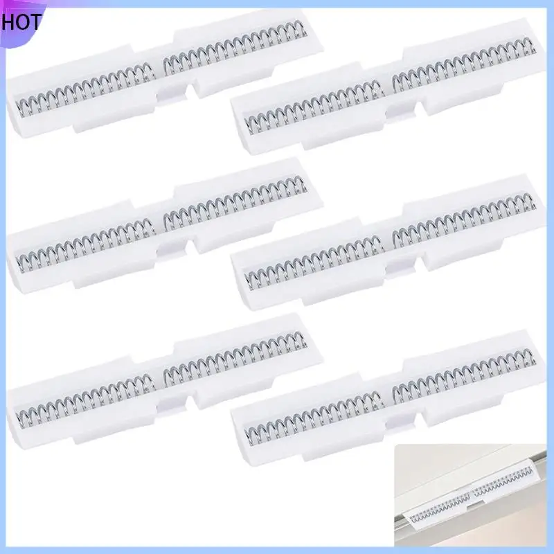 B45C ثنائية الطي باب الربيع الشريحة السكك الحديدية 6 قطعة دليل الباب ثنائي الطي ، دليل الشريحة باب خزانة ثنائية الطي لمسار حماية التثبيت العلوي