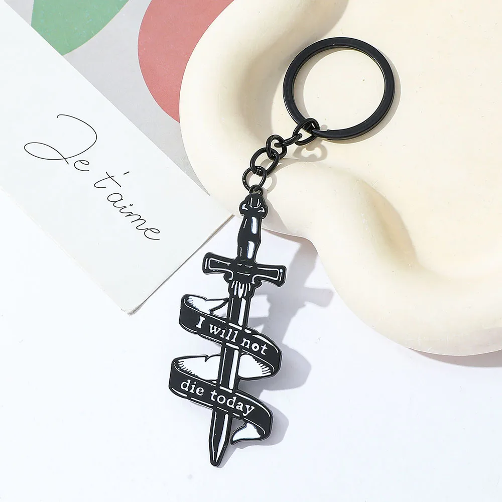 Fashion Fourth Wing Black Dragon Keychain New Cool Pendant Car Key Holder  Backpack Ornament Accessory for Boy and Men Gifts