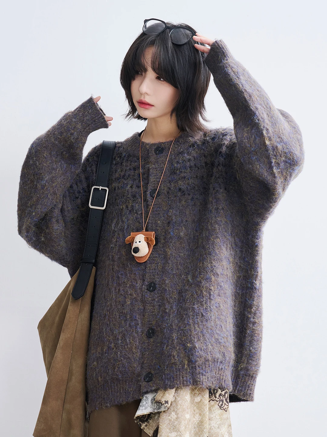 

Women's Open Cardigan Sweater Loose Lazy Sle Autumn Clothes Top New Arrival 2025 Casual Comfortable Polyester Blend Long Sl...