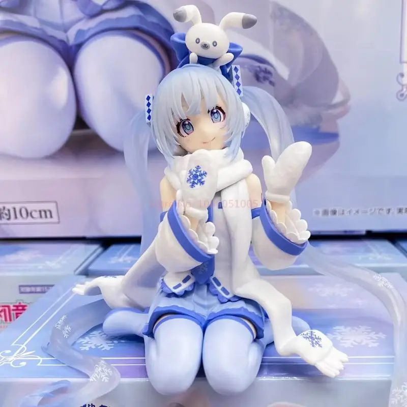 在庫あり 純正フリュー 初音ミク スノーミク スカイタウン10周年記念！限定版ヌードルストッパー模型玩具 スノーミク玩具