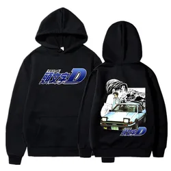 Takumi Fujiwara R34 Skyline GTR JDM Hoodies Vintage Long Sleeve Sweatshirt Japanese Anime Initial D Drift AE86 Racing Car Hoodie