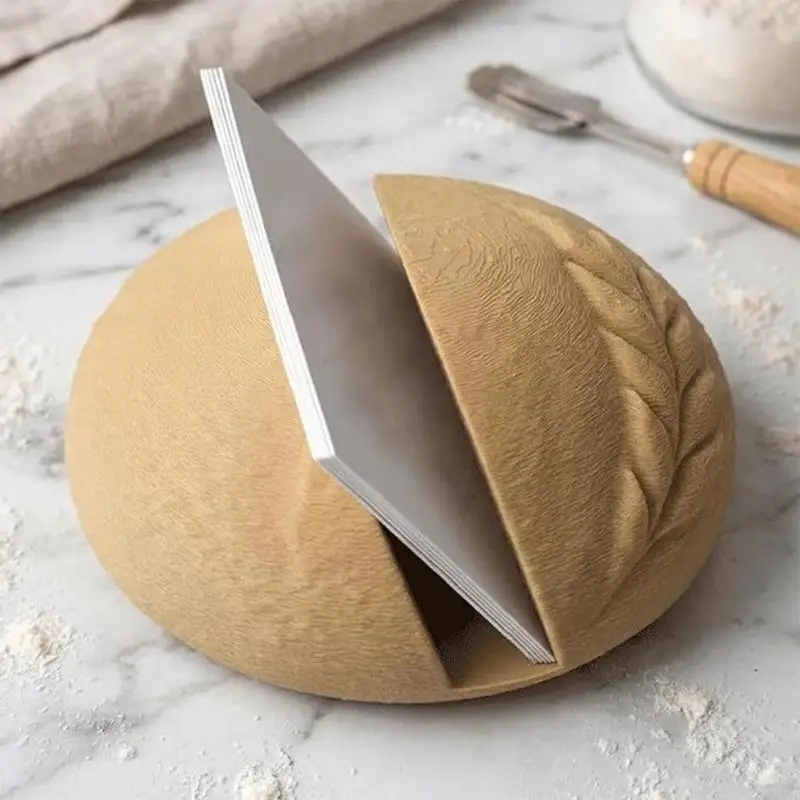 

Sourdough Bread Shaped Business Card Stand 3D Printed Plastic Card Organiser Stand For Home Office Desk Organization F19E