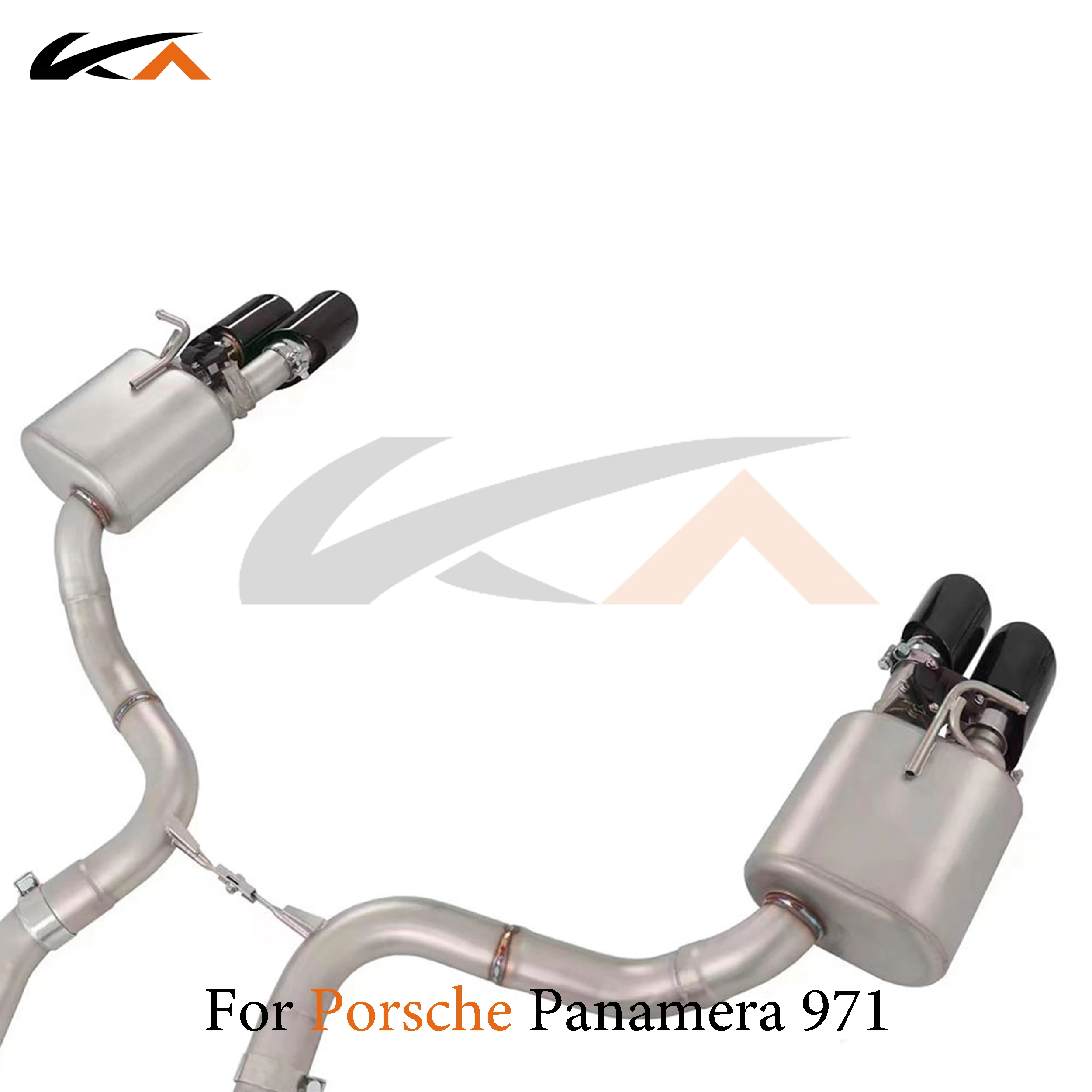 Sistema de escape KA Tuning catback de acero inoxidable para Porsche panamera 971 4,0 T válvula de silenciador de rendimiento de sección trasera