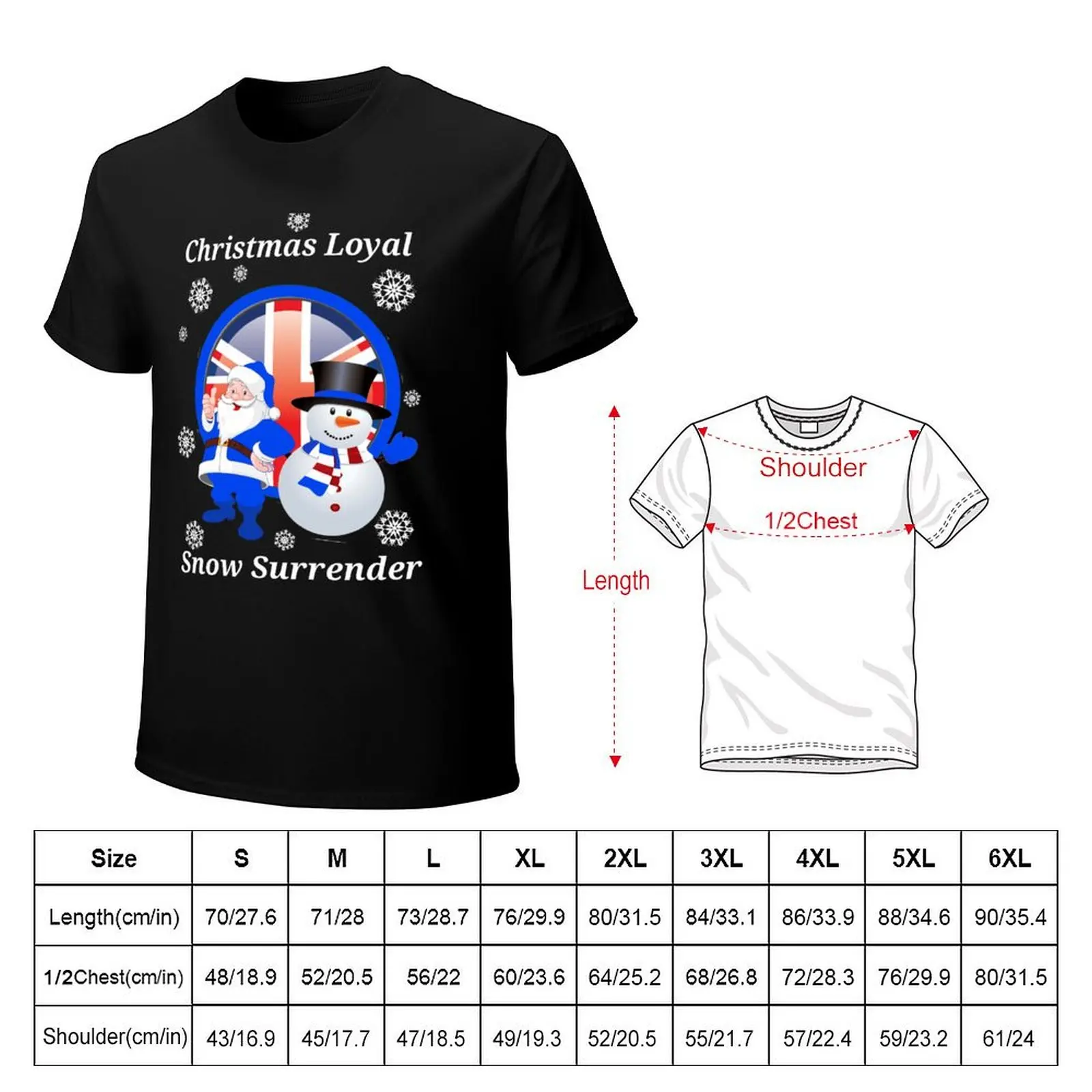 Christmas Loyal Snow Surrender T-Shirt Holiday Simple Tee Shirt