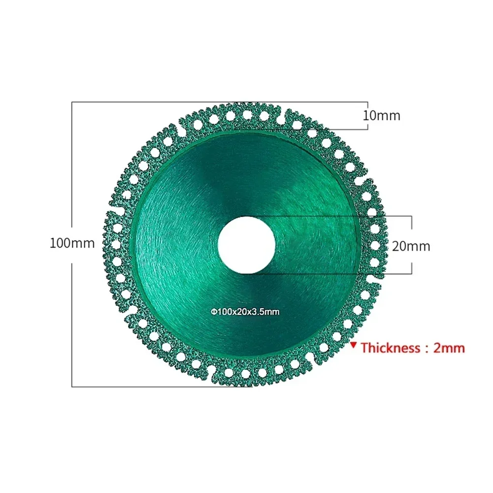 ALLGOOD Composite Multifunctional Saw Blade 100mm Ultra-thin Diamond Cutting Disc Ceramic Tile Glass Cutter For Angle Grinder