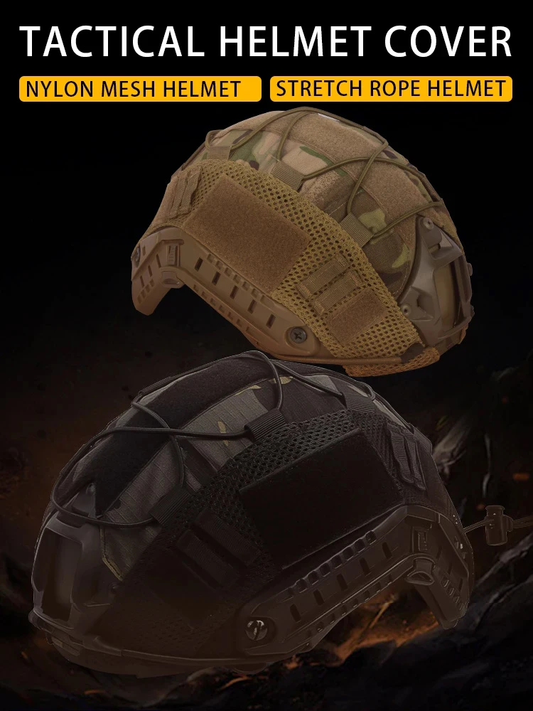 1 قطعة غطاء خوذة التكتيكية ل سريع MH PJ BJ خوذة الادسنس الألوان الجيش خوذة غطاء الملحقات العسكرية خوذة حماة #2