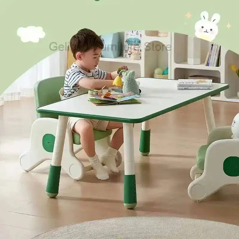 Chair Kids Study Table Chairs Desk Kindergarten Set Height Adjustable Child Bedside Children Children's Preschool Furniture Baby - view 2