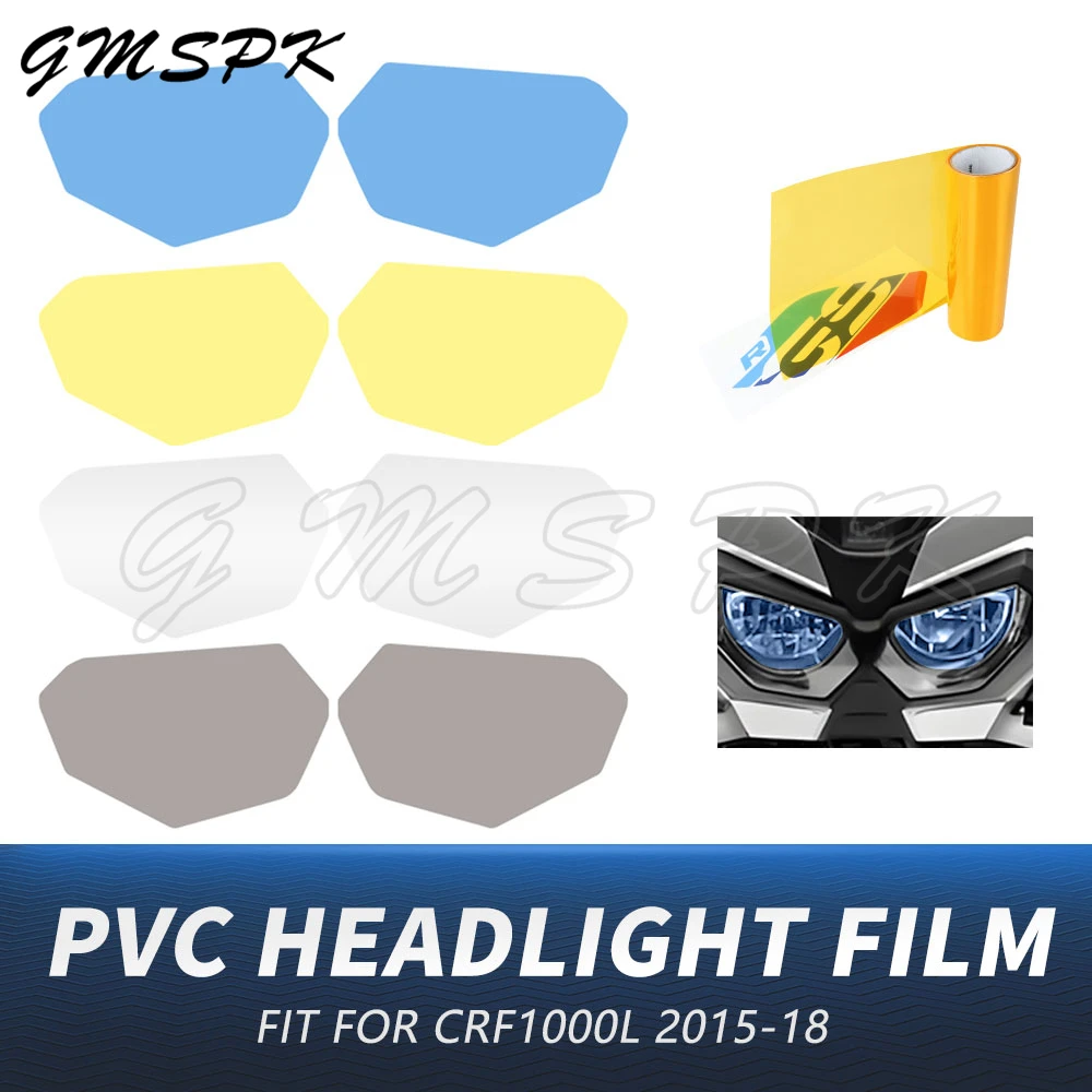 

Motorcycle Headlight Film Sticker Transparent HeadLamp Guard Decoration Film Fit For Honda Africa Twin CRF1000L 2015-2018