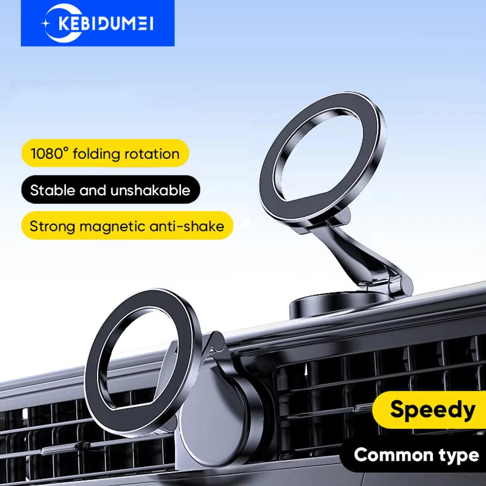 Supporto magnetico universale per telefono per auto Supporto per telefono con ventosa super resistente da 360 gradi Staffa per telefono in lega multifunzionale per iPhone