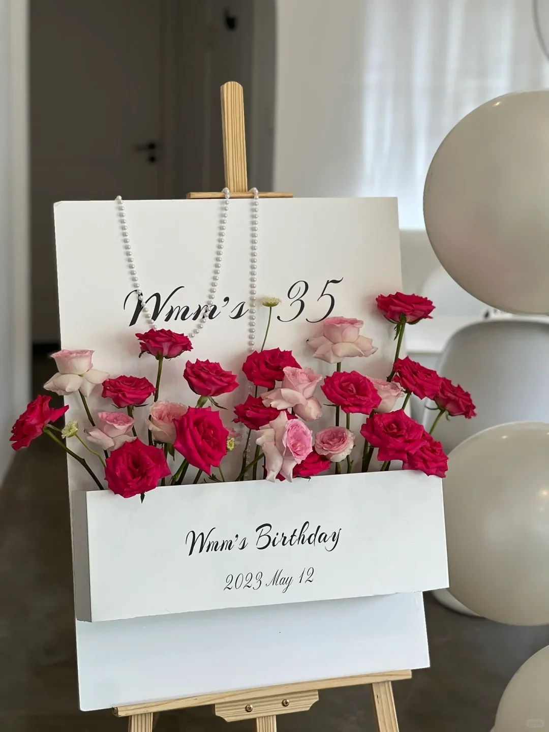 Custom Wedding Flower Box Welcome Sign Foam Board Floral Wedding Welcome Sign for Wedding Baby Shower Birthday Party Decor